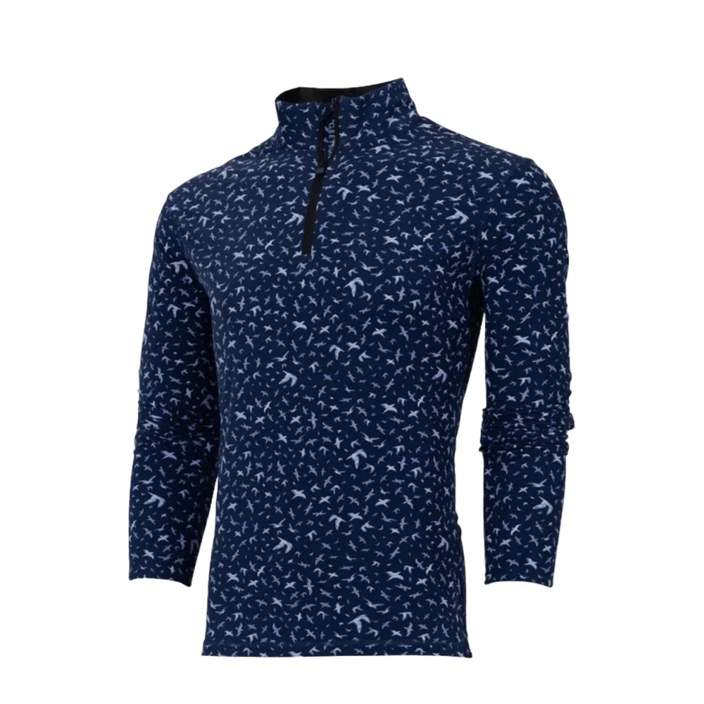 Greyson ISLES OF DEVILS TATE MOCKNECK QUARTER-ZIP NWT $158 - Picture 3 of 6